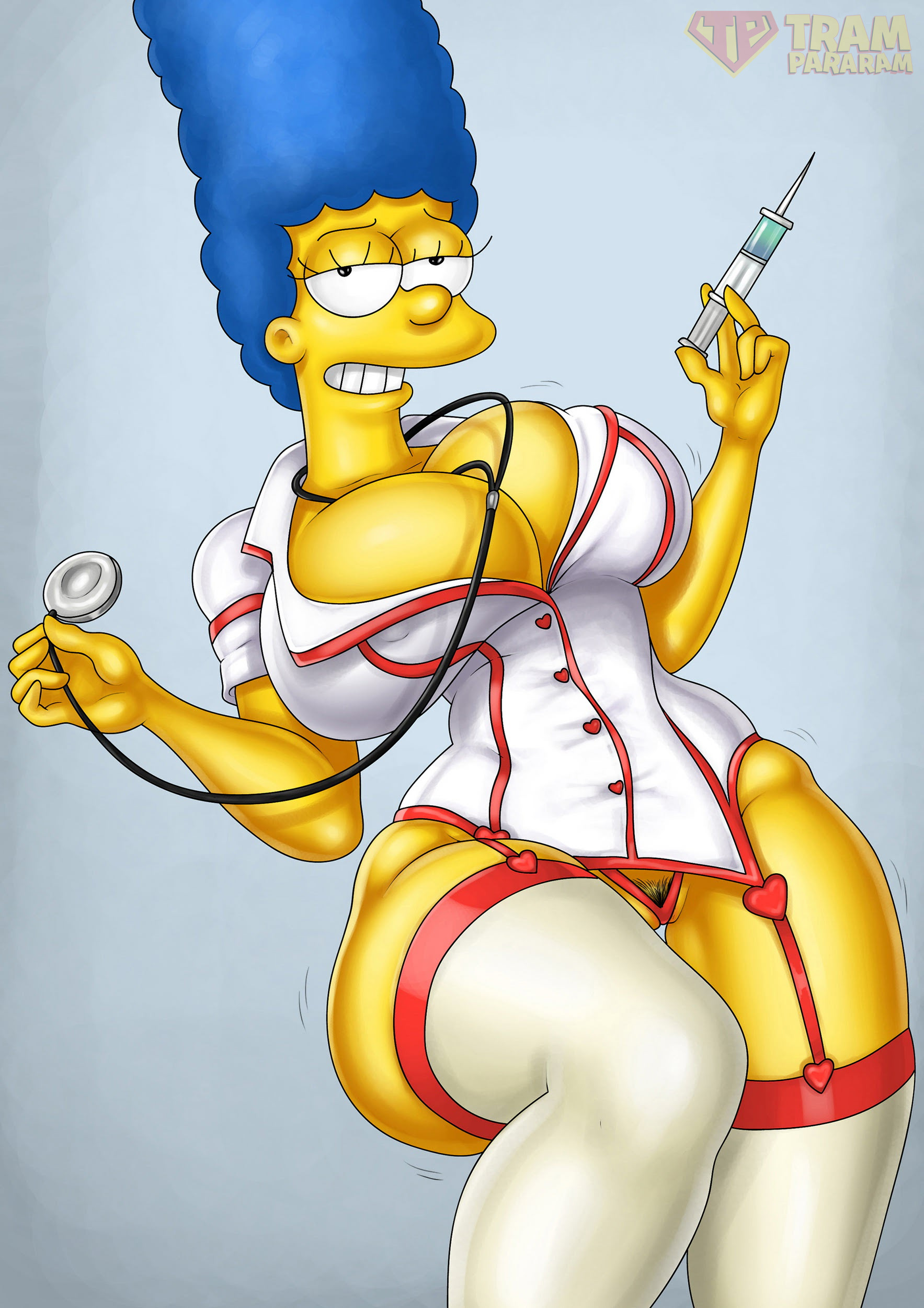Curvy MILF in nurse hentai from Tram Pararam
